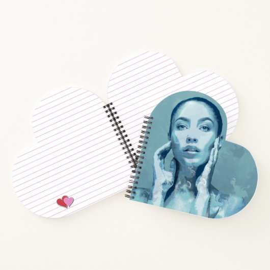 "Woman in Blue" Notizblock (Innenseite)