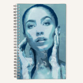 "Woman in Blue" Notizblock (Vorderseite)