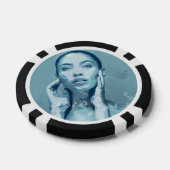 "Woman in Blue" Pokerchips (Einzeln)