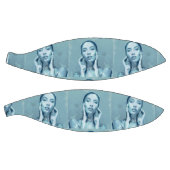 "Woman in Blue" Premium Canvas Basketball (Panele)