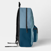 "Woman in Blue" Premium Canvas Bedruckter Rucksack (Links)