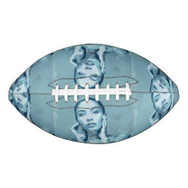 "Woman in Blue" Premium Canvas  Football
