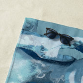 "Woman in Blue" Premium Canvas Strandtuch (Beispiel)