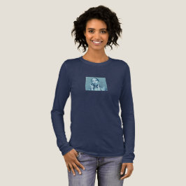 "Woman in Blue" Premium Canvas  Tri-Blend Shirt