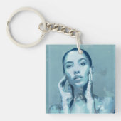 "Woman in Blue" Schlüsselanhänger (Vorderseite)