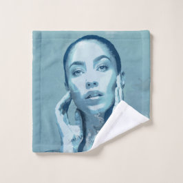 "Woman in Blue" Waschlappen