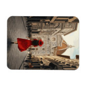 Woman in Florence Italy Travel Magnet (Horizontal)