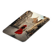 Woman in Florence Italy Travel Magnet (Linke Seite)