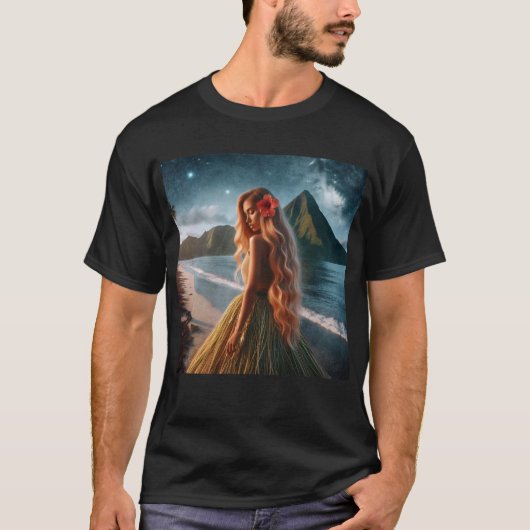 Woman in Grass Skirt T-Shirt (Vorderseite)