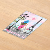 Woman In Paris Acrylic Birthday Card Acryleinladungen (Ablage )