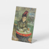 Woman in the Cafe Tambourin, Sockelschild (Vorderseite)