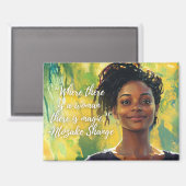 Woman is Magic Magnet (Vorderseite/Rückseite)