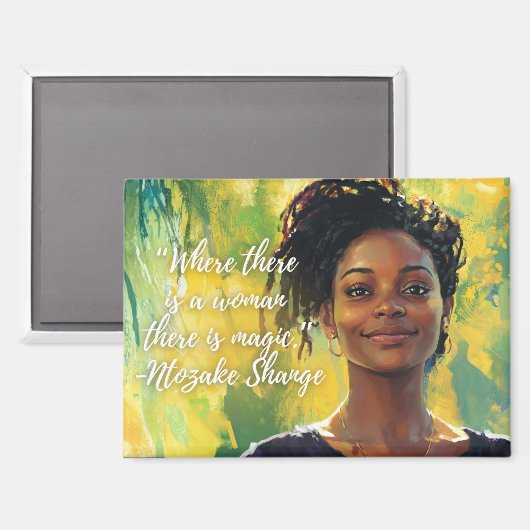 Woman is Magic Magnet (Vorderseite/Rückseite)