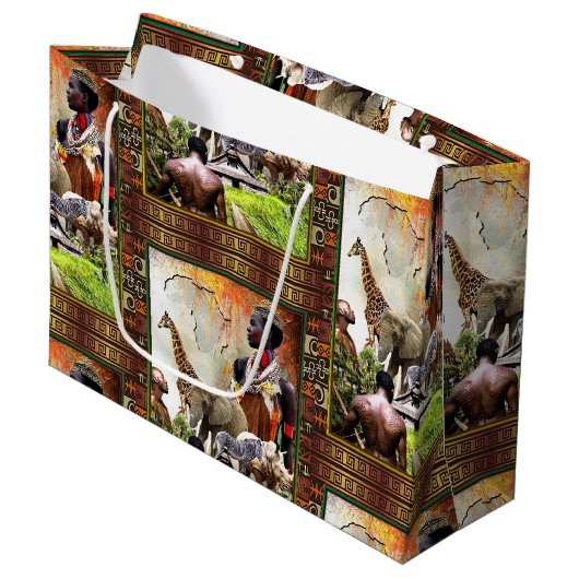 Woman King Große Geschenktüte (Vorderseite Schrägansicht)