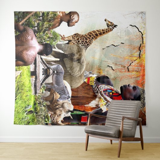 Woman King Wandteppich (Beispiel (Horizontal))