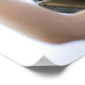 Woman Lifting Weights Poster (Ecke)