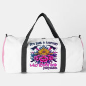 Woman Loves Her Firefighter Hero Duffle Bag (Vorderseite)