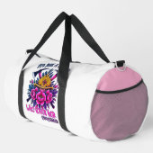 Woman Loves Her Firefighter Hero Duffle Bag (Rechte Ecke)