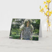 Woman Made of Succulents Birthday Card Karte (Gelbe Blume)