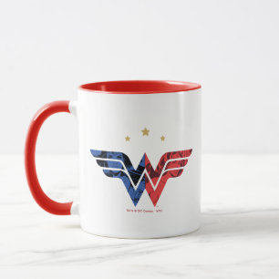 Woman Modern & Retro Comic Overlay-Logo Tasse