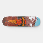 Woman Mountain Forest Trail Erlebnis Skateboard (Horizontal)