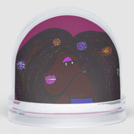 Woman of Color Animation Schneekugeln