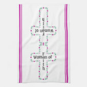 Woman of faith geschirrtuch (Vertikal)