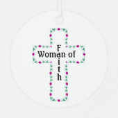 Woman of faith ornament aus metall (Rückseite)