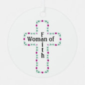 Woman of faith ornament aus metall (Vorderseite)