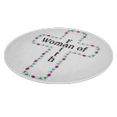 Woman of faith schneidebrett (Ecke)