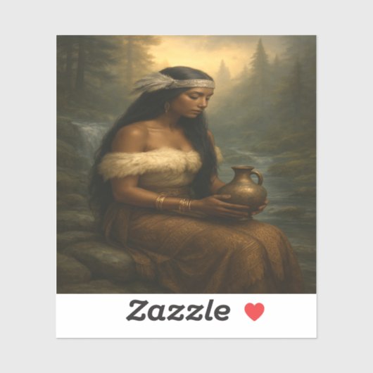 Woman of Nature’s Spirit Aufkleber (Blatt)