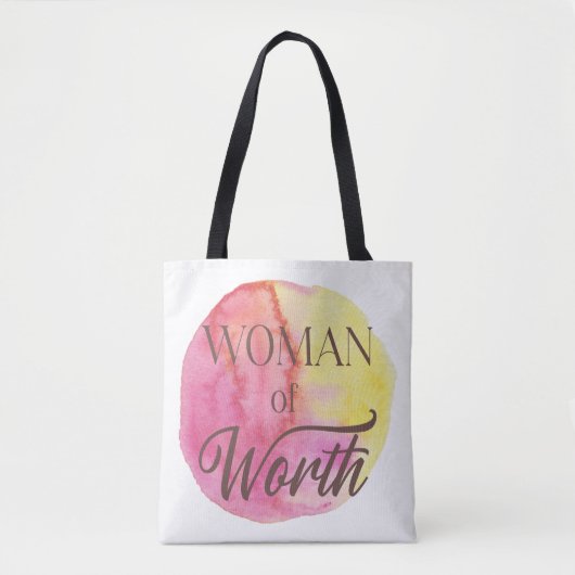 Woman of Worth Tote Bag Tasche (Vorderseite)