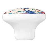 Woman on Beach Tropical Scene Personalized Keramikknauf (Seitenansicht)