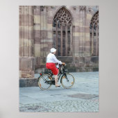 woman on bicycle poster (Vorne)