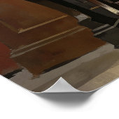 Woman Playing a Grand Organ Poster (Ecke)