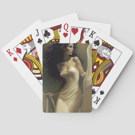 Woman portrait spielkarten (Rückseite)