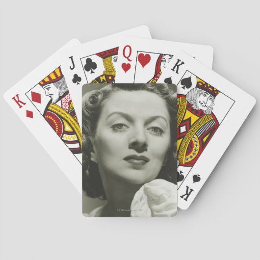 Woman Posing in Studio 2 Spielkarten (Rückseite)