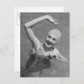 Woman Postkarte (Vorne/Hinten)