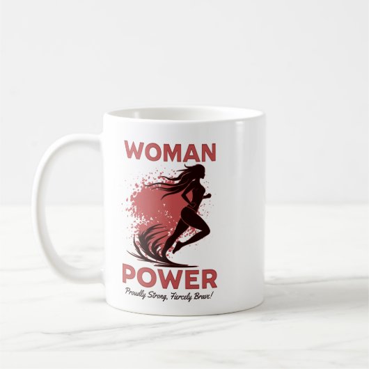 Woman Power Inspirational Mug Kaffeetasse (Links)