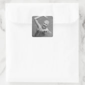 Woman Quadratischer Aufkleber (Tasche)
