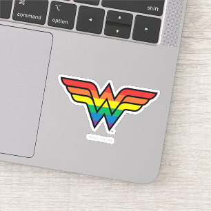 Woman Rainbow Logo Aufkleber