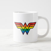 Woman Rainbow Logo Jumbo-Tasse (Rechts)