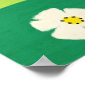 Woman reading in the garden poster (Ecke)