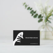Woman | Rechte der Frau Visitenkarte (Stehend Vorderseite)