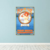 Woman Riding Ferry - Freitagshafen, Washington Leinwanddruck (Insitu (Holzboden))