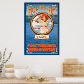 Woman Riding Ferry - Port Townsend Washington Poster (Küche)