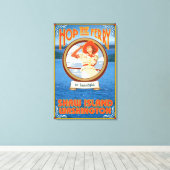 Woman Riding Ferry - Shaw Island, Washington Leinwanddruck (Insitu (Holzboden))