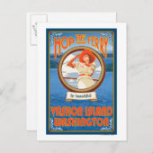 Woman Riding Ferry - Vashon Island, Washington Postkarte (Vorne/Hinten)