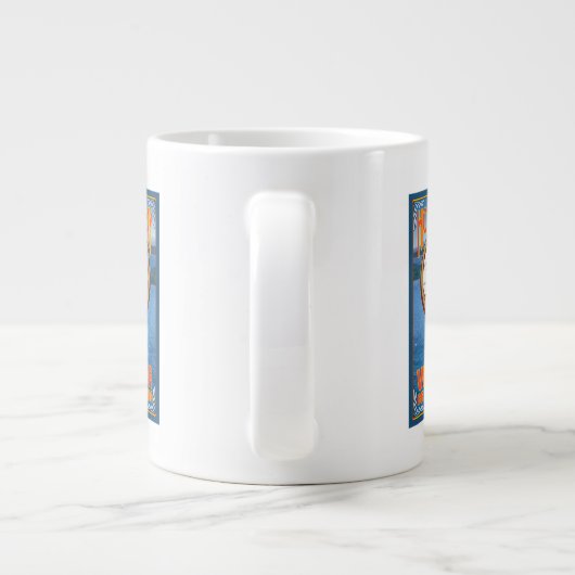 Woman Riding Ferry - Victoria, BC Kanada Jumbo-Tasse (Rückseite)