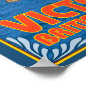 Woman Riding Ferry - Victoria, BC Kanada Poster (Ecke)